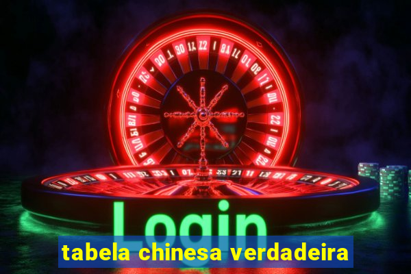 tabela chinesa verdadeira